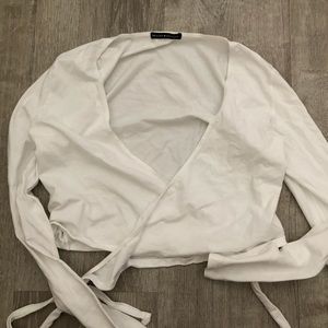 brandy melville wrap long sleeve